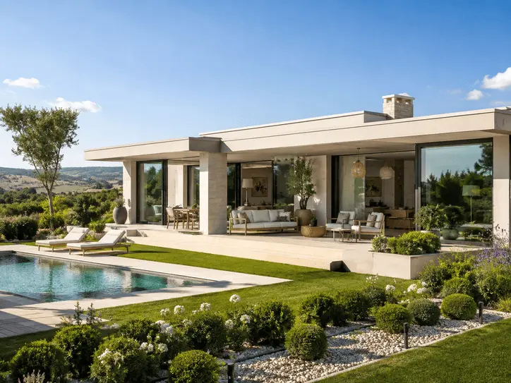 Konya villa iç mimari ve peyzaj tasarımı